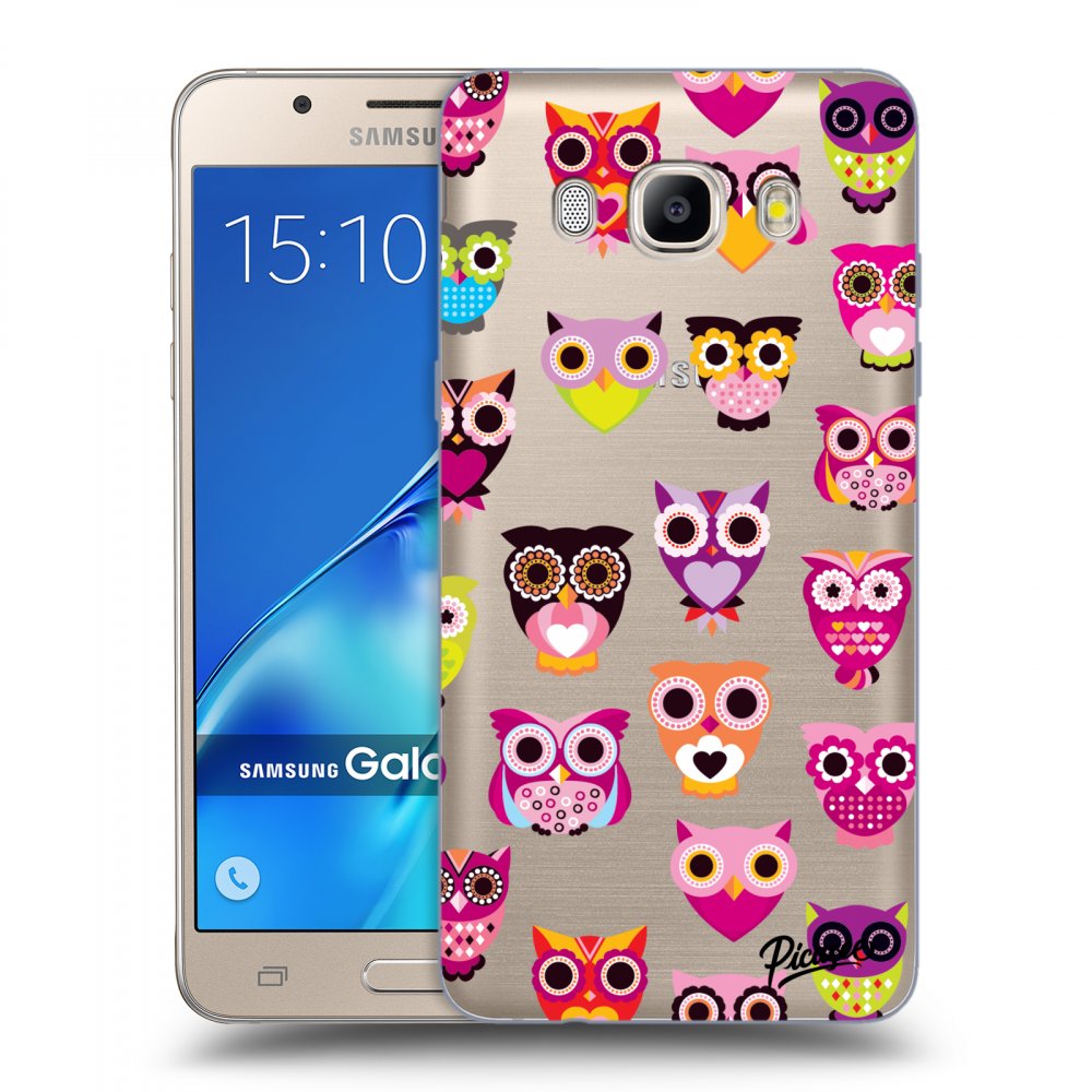 Picasee husă transparentă din silicon pentru Samsung Galaxy J5 2016 J510F - Owls