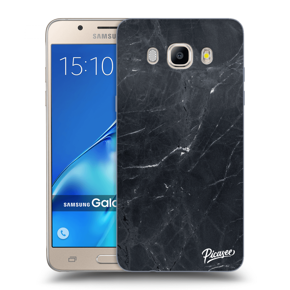 Picasee husă transparentă din silicon pentru Samsung Galaxy J5 2016 J510F - Black marble