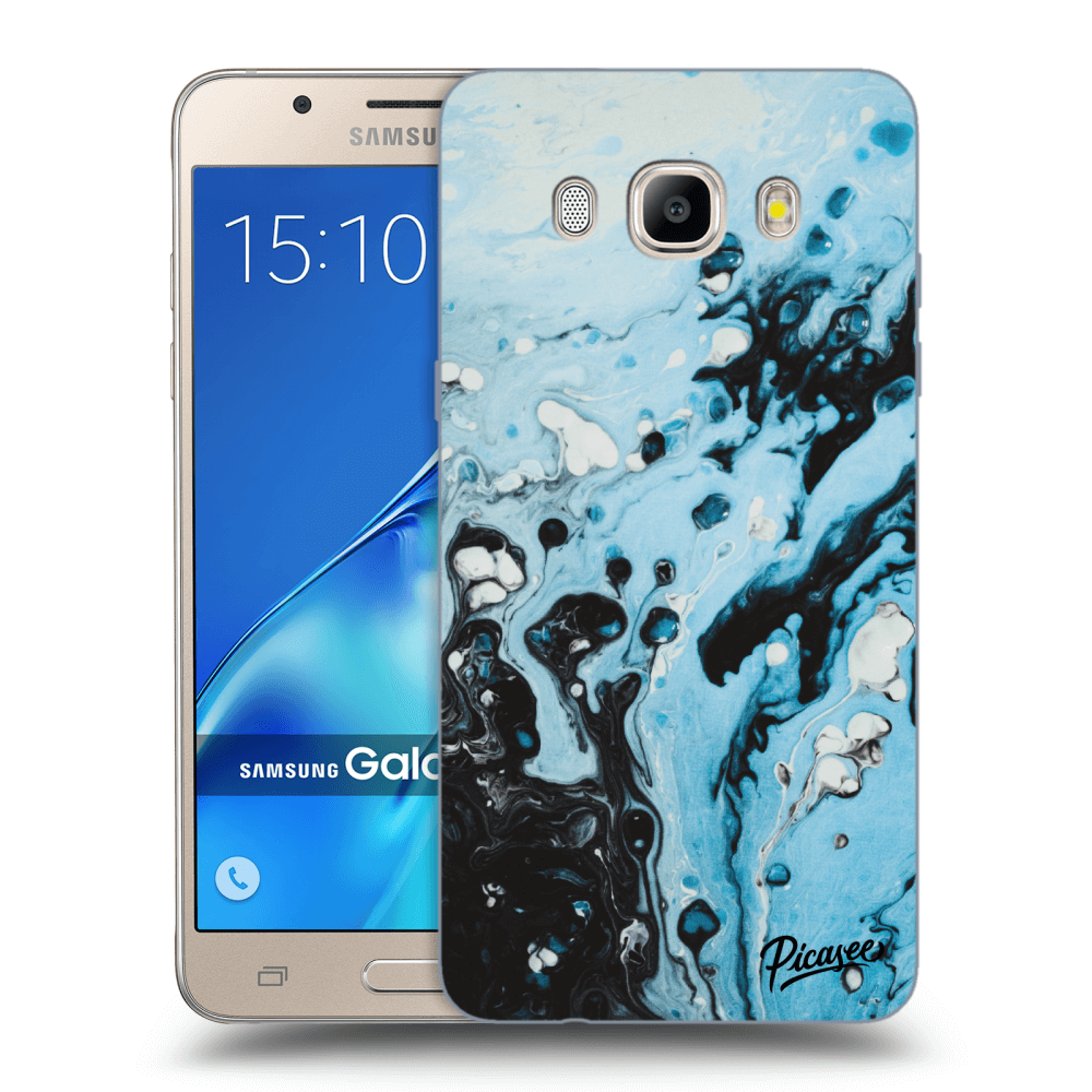 Picasee husă transparentă din silicon pentru Samsung Galaxy J5 2016 J510F - Organic blue