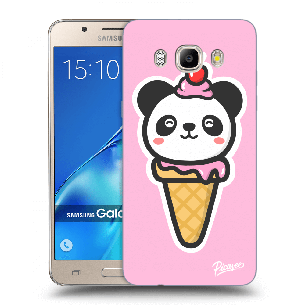 Picasee husă transparentă din silicon pentru Samsung Galaxy J5 2016 J510F - Ice Cream Panda