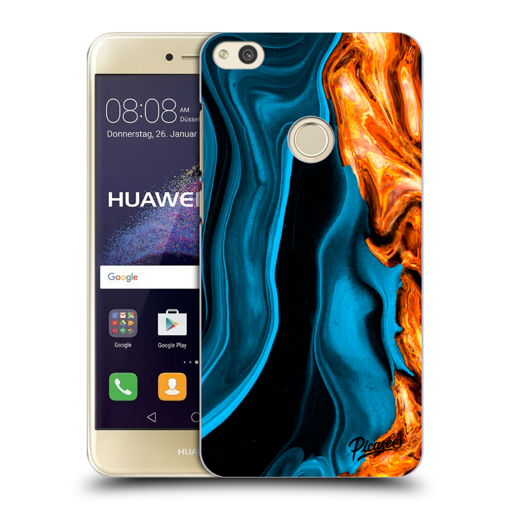 Picasee husă transparentă din silicon pentru Huawei P9 Lite 2017 - Gold blue