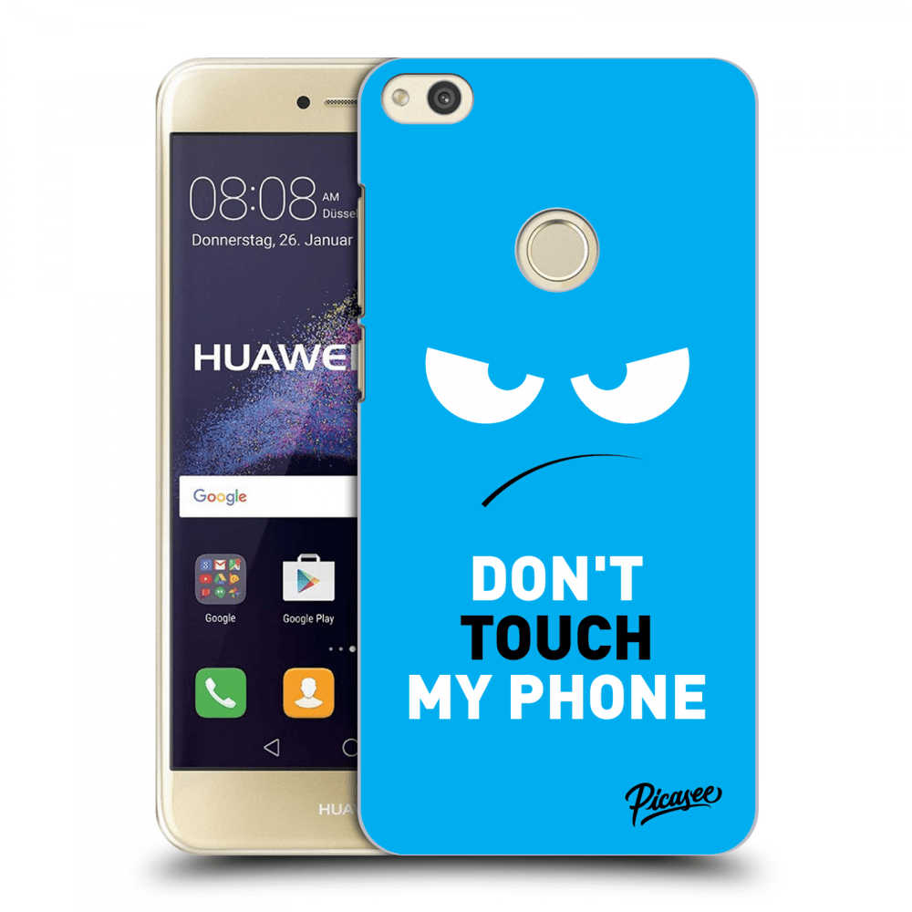 Picasee husă transparentă din silicon pentru Huawei P9 Lite 2017 - Angry Eyes - Blue
