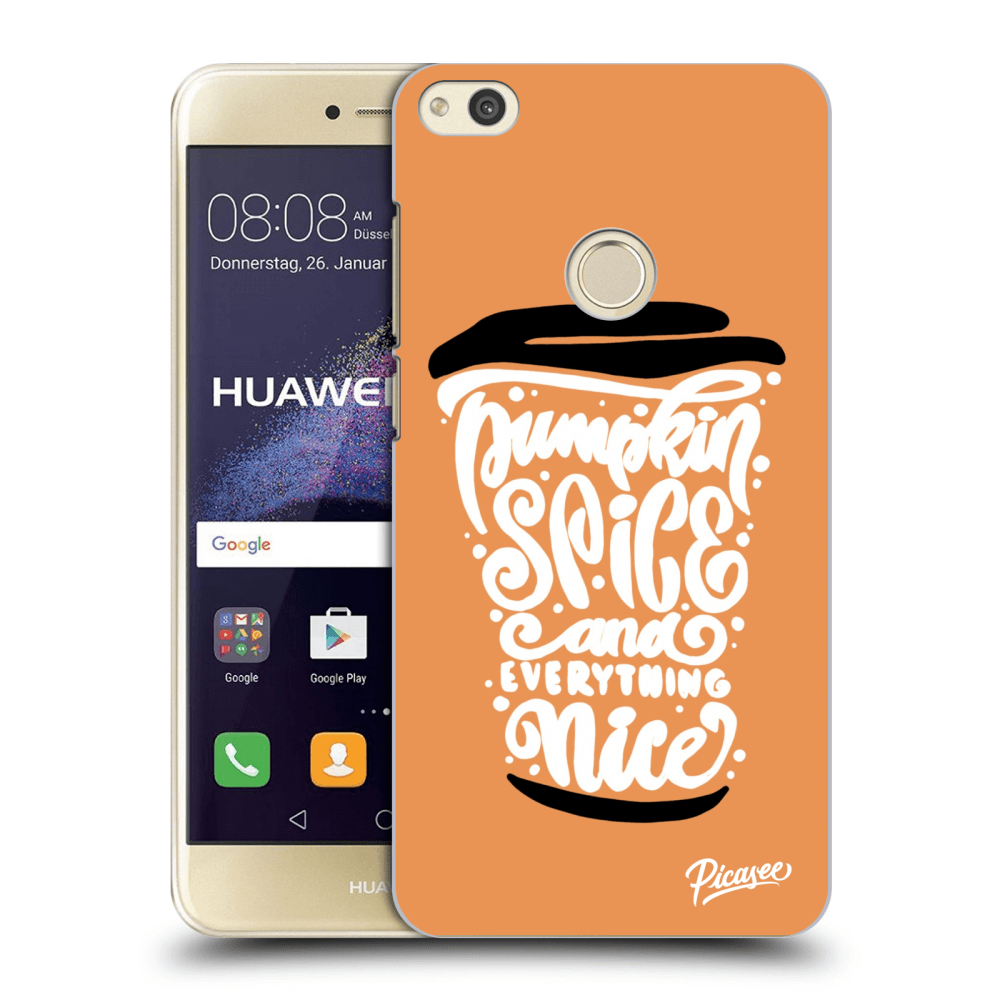 Picasee husă transparentă din silicon pentru Huawei P9 Lite 2017 - Pumpkin coffee