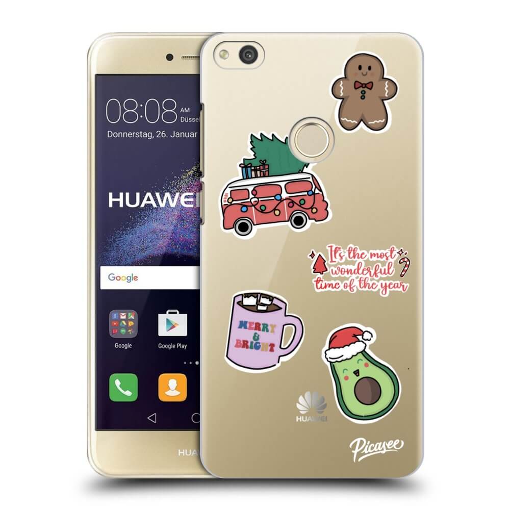 Picasee husă transparentă din silicon pentru Huawei P9 Lite 2017 - Christmas Stickers