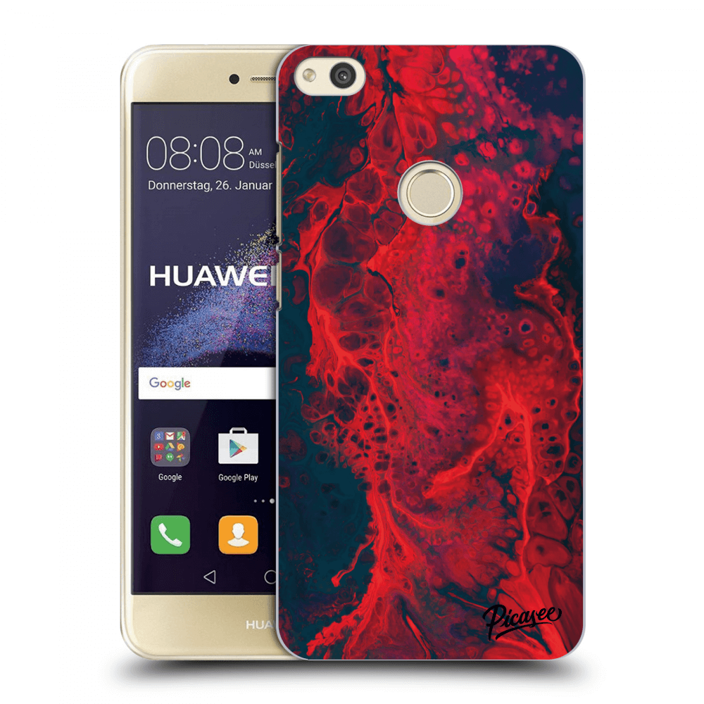 Picasee husă transparentă din silicon pentru Huawei P9 Lite 2017 - Organic red