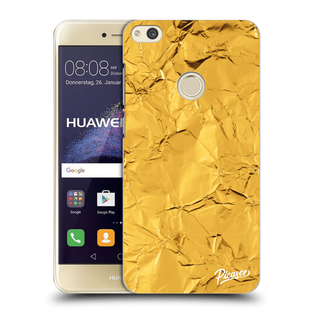 Picasee husă transparentă din silicon pentru Huawei P9 Lite 2017 - Gold