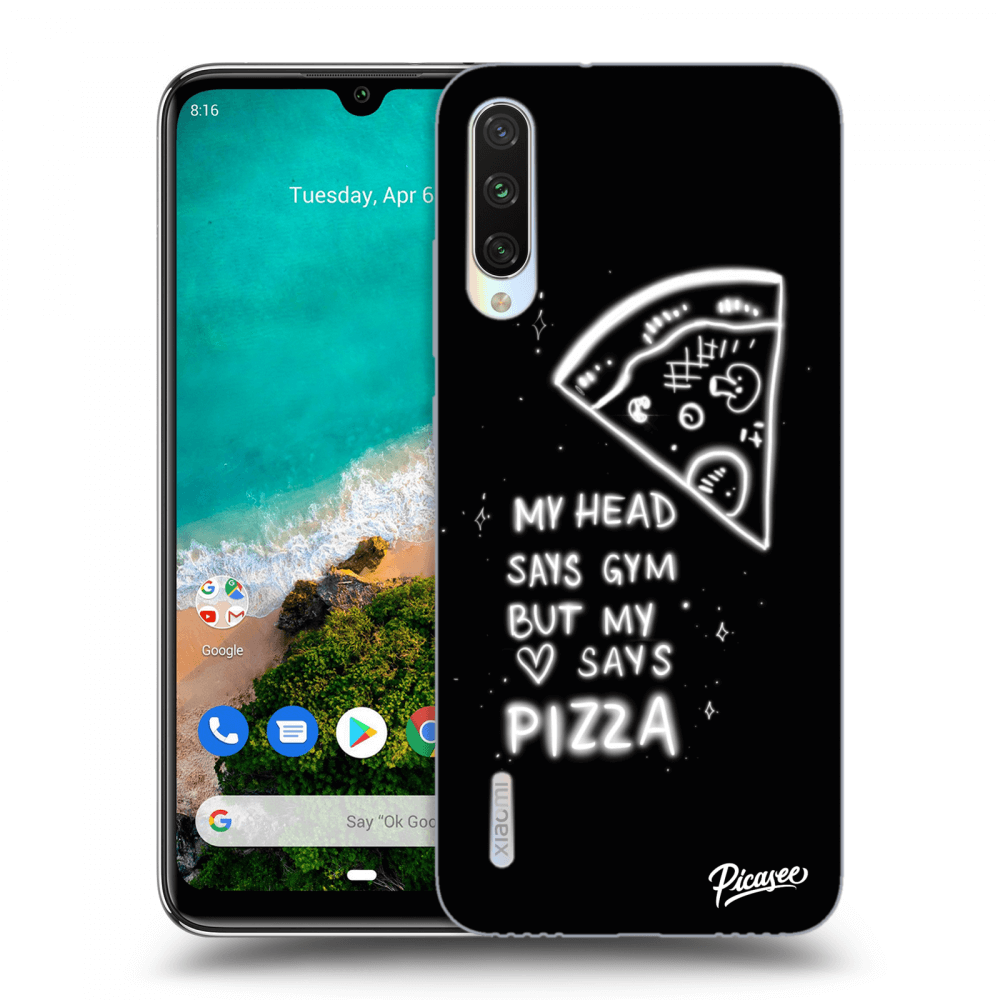 Picasee husă transparentă din silicon pentru Xiaomi Mi A3 - Pizza