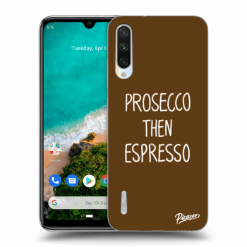 Picasee husă neagră din silicon pentru Xiaomi Mi A3 - Prosecco then espresso