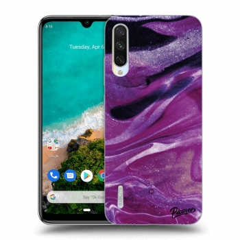 Husă pentru Xiaomi Mi A3 - Purple glitter