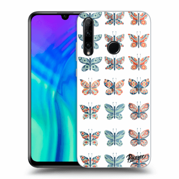 Picasee husă transparentă din silicon pentru Honor 20 Lite - Butterflies