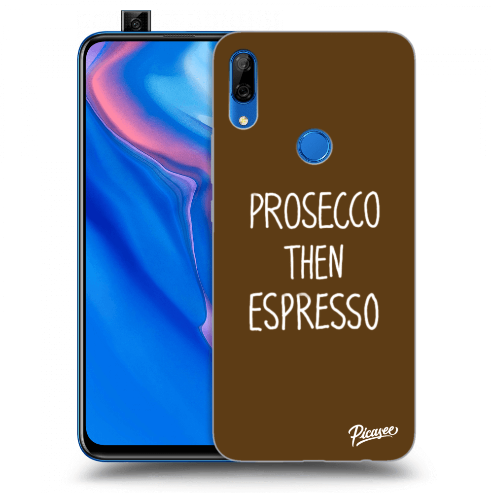 Picasee husă neagră din silicon pentru Huawei P Smart Z - Prosecco then espresso