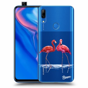 Picasee husă transparentă din silicon pentru Huawei P Smart Z - Flamingos couple