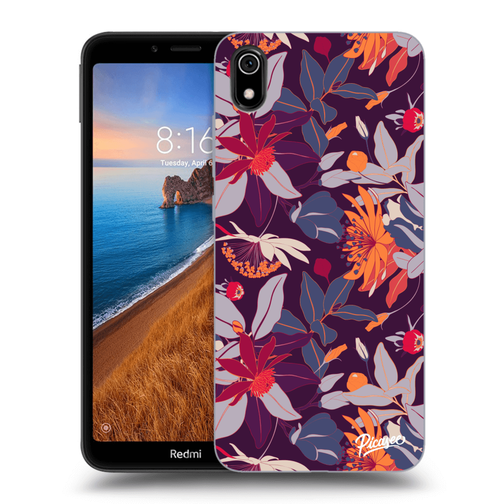 Picasee ULTIMATE CASE pentru Xiaomi Redmi 7A - Purple Leaf