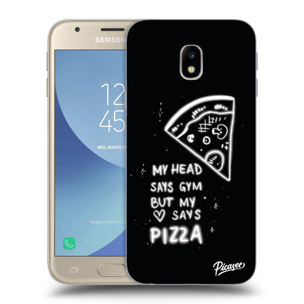 Picasee husă transparentă din silicon pentru Samsung Galaxy J3 2017 J330F - Pizza