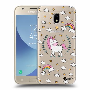 Picasee husă transparentă din silicon pentru Samsung Galaxy J3 2017 J330F - Unicorn star heaven