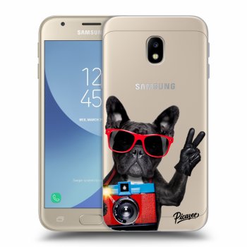 Picasee husă transparentă din silicon pentru Samsung Galaxy J3 2017 J330F - French Bulldog