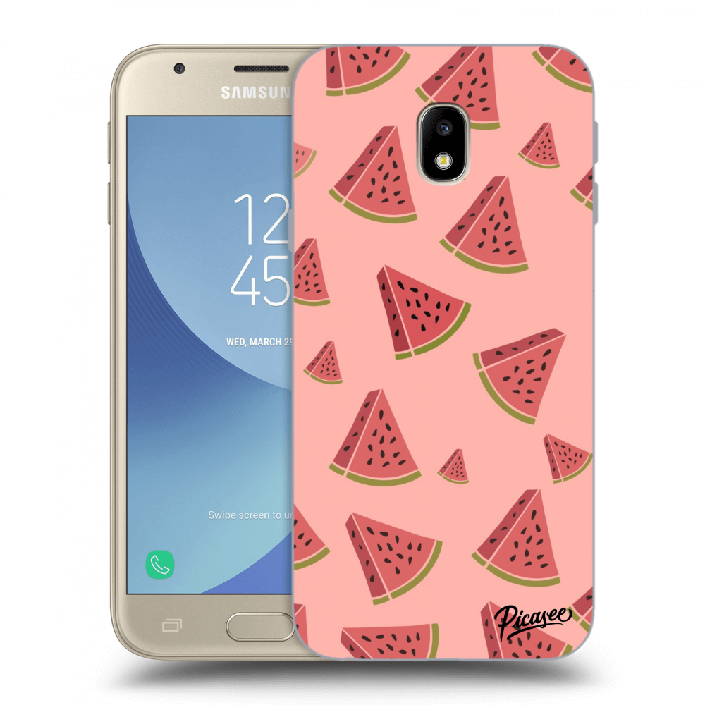 Picasee husă transparentă din silicon pentru Samsung Galaxy J3 2017 J330F - Watermelon