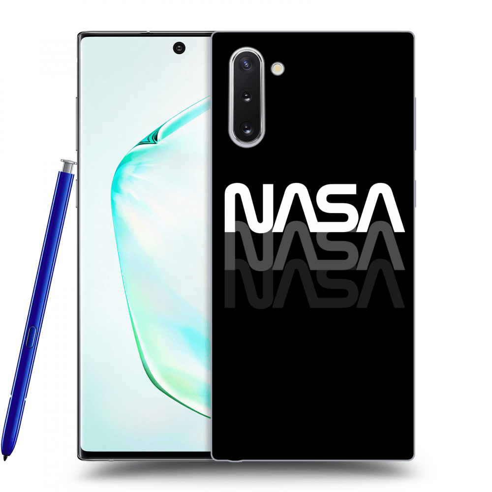 Husă Neagră Din Silicon Pentru Samsung Galaxy Note 10 N970F - NASA Triple