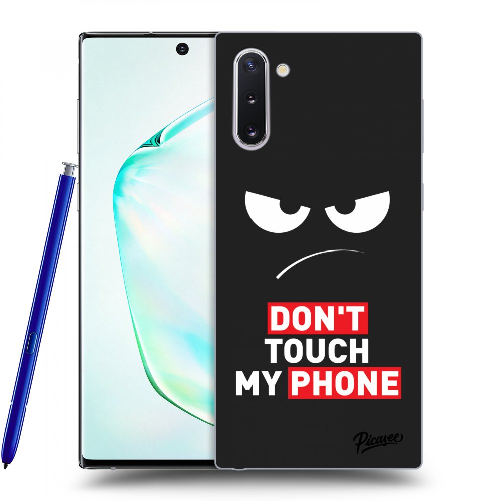 Picasee husă neagră din silicon pentru Samsung Galaxy Note 10 N970F - Angry Eyes - Transparent