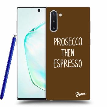 Picasee husă neagră din silicon pentru Samsung Galaxy Note 10 N970F - Prosecco then espresso