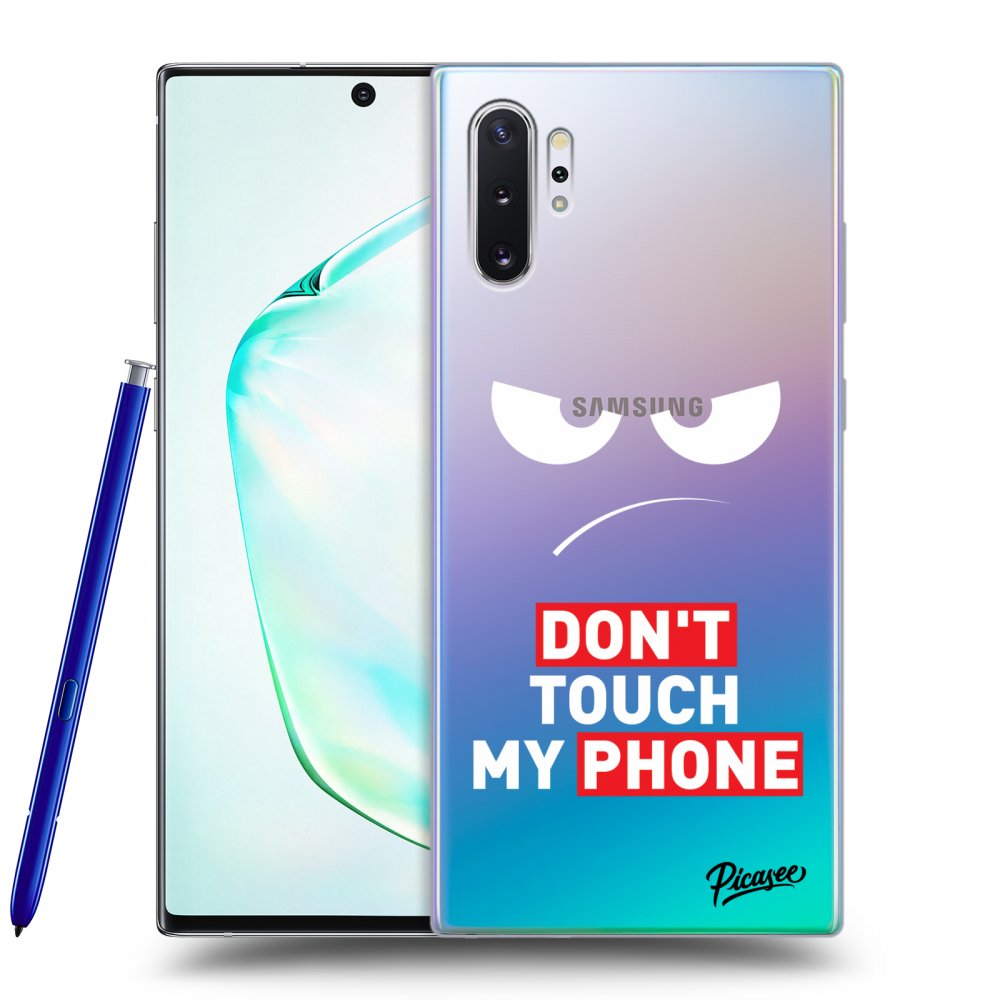 Picasee husă transparentă din silicon pentru Samsung Galaxy Note 10+ N975F - Angry Eyes - Transparent