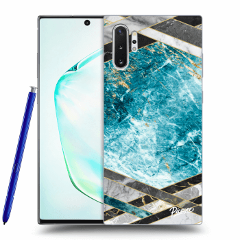 Husă pentru Samsung Galaxy Note 10+ N975F - Blue geometry