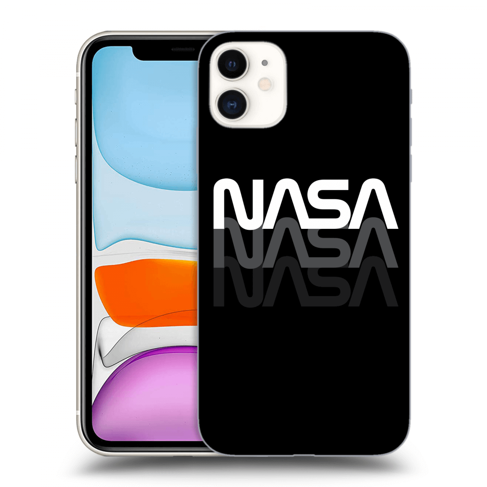Picasee husă transparentă din silicon pentru Apple iPhone 11 - NASA Triple
