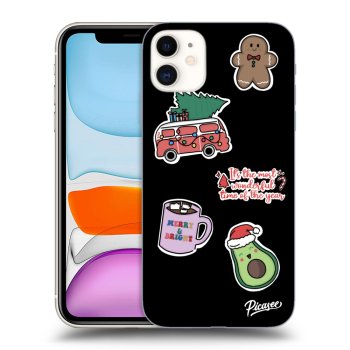 Husă pentru Apple iPhone 11 - Christmas Stickers