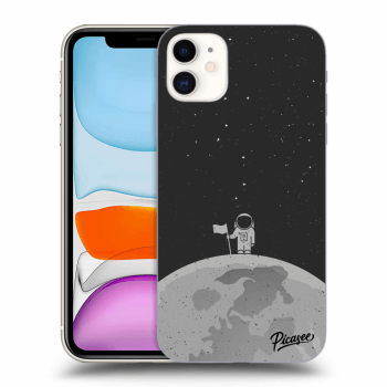 Picasee husă neagră din silicon pentru Apple iPhone 11 - Astronaut