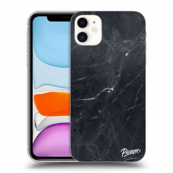 Picasee husă transparentă din silicon pentru Apple iPhone 11 - Black marble