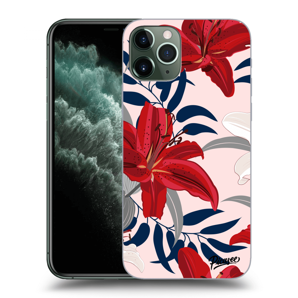Picasee ULTIMATE CASE MagSafe pentru Apple iPhone 11 Pro - Red Lily