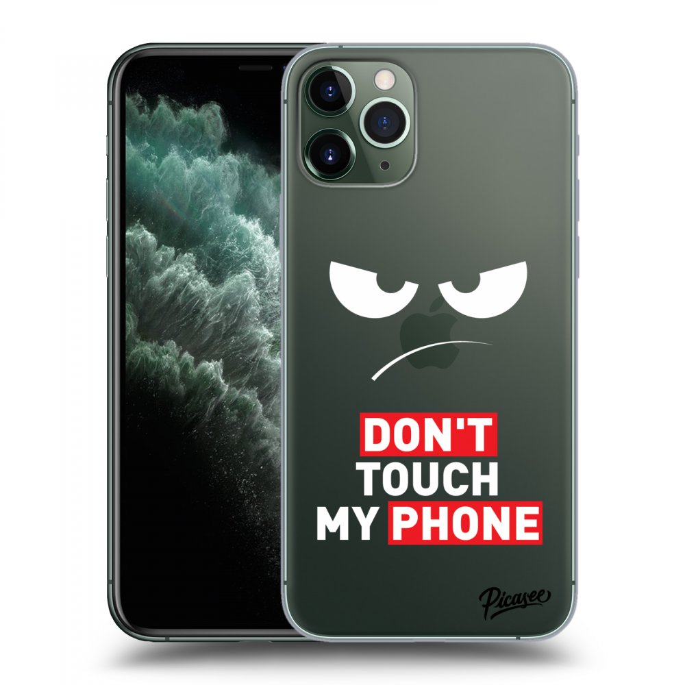 Picasee husă transparentă din silicon pentru Apple iPhone 11 Pro - Angry Eyes - Transparent