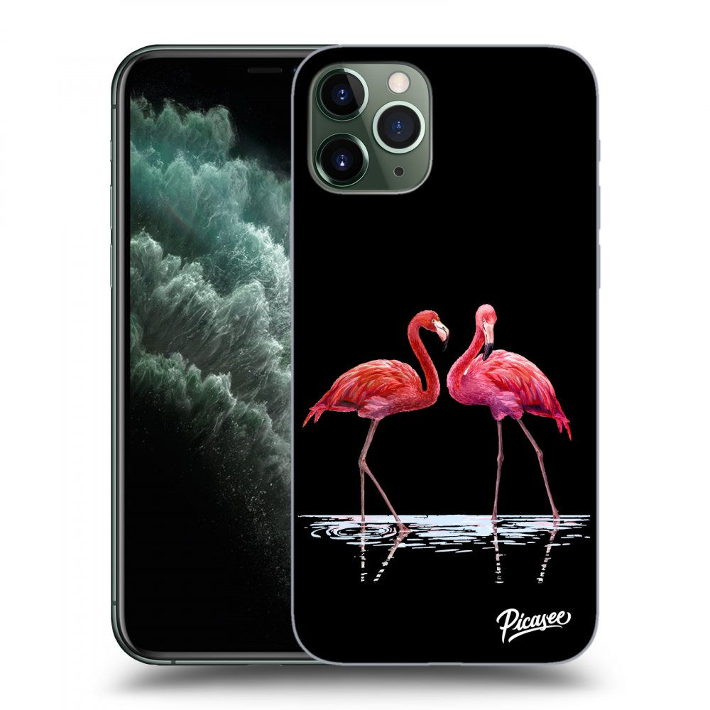 Picasee ULTIMATE CASE pentru Apple iPhone 11 Pro - Flamingos couple