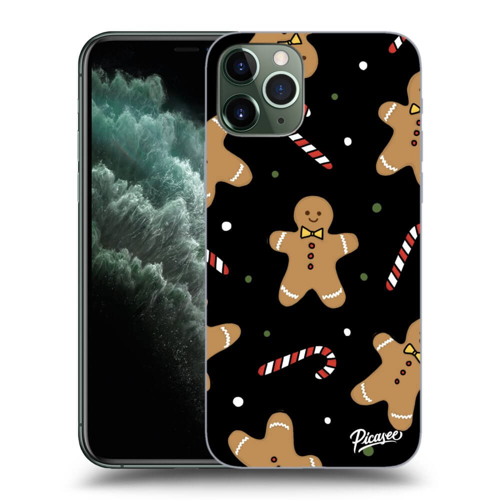 Picasee husă neagră din silicon pentru Apple iPhone 11 Pro - Gingerbread