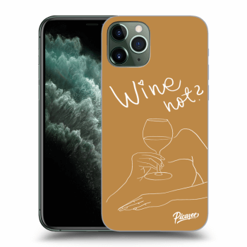 Picasee husă transparentă din silicon pentru Apple iPhone 11 Pro - Wine not
