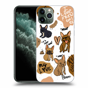 Picasee husă transparentă din silicon pentru Apple iPhone 11 Pro - Frenchies