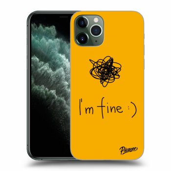 Picasee husă transparentă din silicon pentru Apple iPhone 11 Pro - I am fine