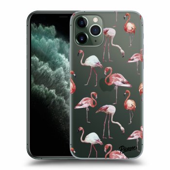 Picasee husă transparentă din silicon pentru Apple iPhone 11 Pro - Flamingos