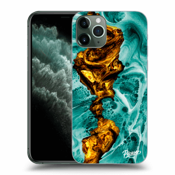 Picasee husă transparentă din silicon pentru Apple iPhone 11 Pro - Goldsky
