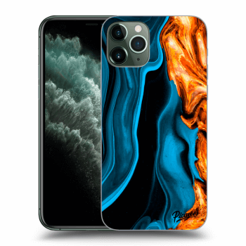 Picasee husă transparentă din silicon pentru Apple iPhone 11 Pro - Gold blue