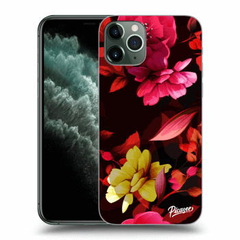 Picasee husă transparentă din silicon pentru Apple iPhone 11 Pro - Dark Peonny