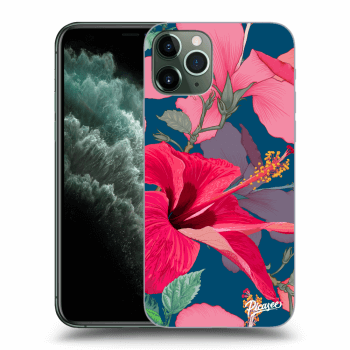 Picasee husă transparentă din silicon pentru Apple iPhone 11 Pro - Hibiscus