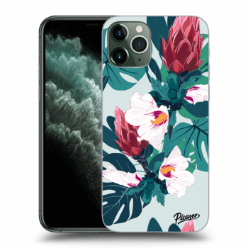 Picasee husă transparentă din silicon pentru Apple iPhone 11 Pro - Rhododendron