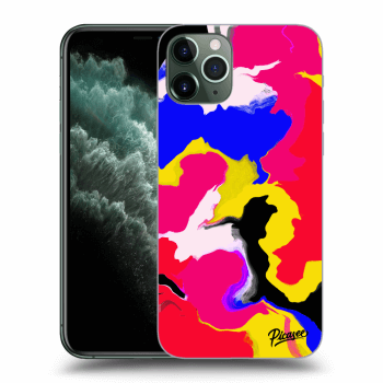 Picasee husă transparentă din silicon pentru Apple iPhone 11 Pro - Watercolor