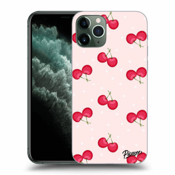 Picasee husă transparentă din silicon pentru Apple iPhone 11 Pro - Cherries