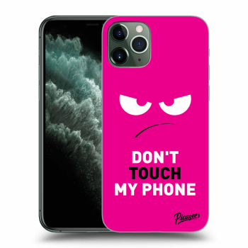 Picasee husă transparentă din silicon pentru Apple iPhone 11 Pro - Angry Eyes - Pink
