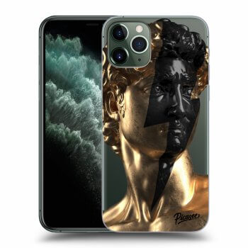 Picasee husă transparentă din silicon pentru Apple iPhone 11 Pro - Wildfire - Gold