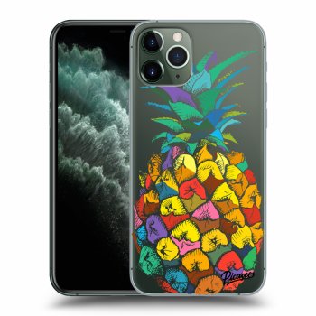 Picasee husă transparentă din silicon pentru Apple iPhone 11 Pro - Pineapple