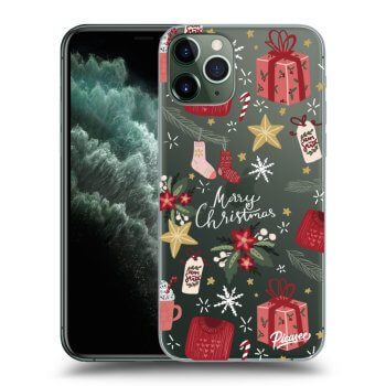 Picasee husă transparentă din silicon pentru Apple iPhone 11 Pro - Christmas