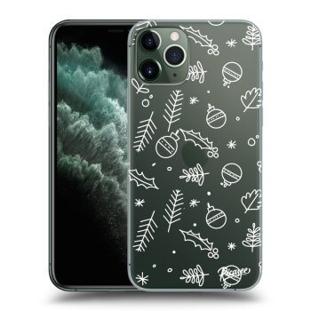 Picasee husă transparentă din silicon pentru Apple iPhone 11 Pro - Mistletoe